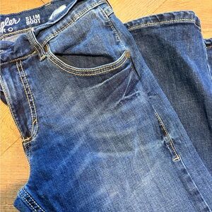 Wrangler Retro Slim Boot Jeans - Classic Blue